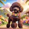 Cute Brown Poodle Diamond Painting