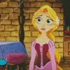 Disappointed Sad Rapunzel Diamond Painting