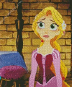 Disappointed Sad Rapunzel Diamond Painting
