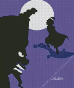 Disney Aladdin Silhouette Diamond Painting
