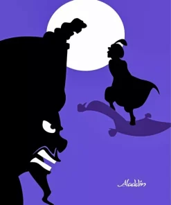 Disney Aladdin Silhouette Diamond Painting