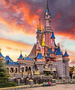 Disney Castle In Paris Art Diamond Painting