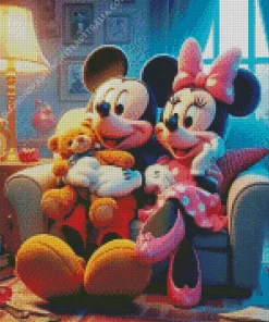 Disneyland Mickey And Minnie Art Diamond Painting