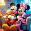 Disneyland Mickey And Minnie Art Diamond Painting
