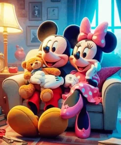 Disneyland Mickey And Minnie Art Diamond Painting