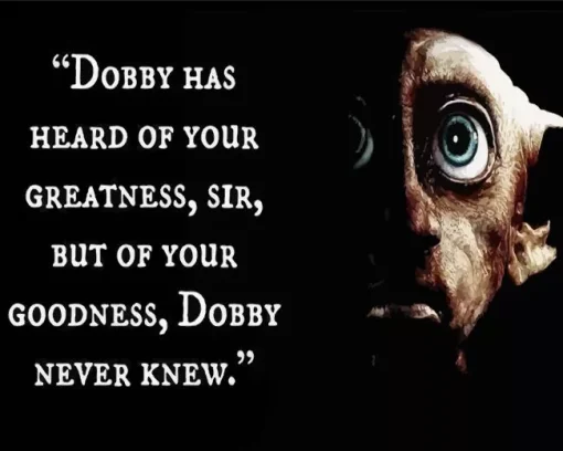 Dobby Quote Art Diamond Painting