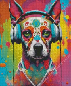 Dog Sugar Skull Art Diamond Painting
