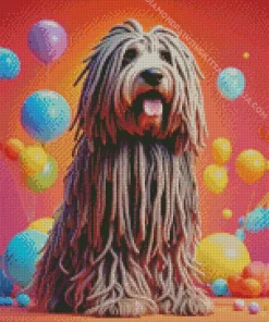 Dog With Dreads Diamond Painting
