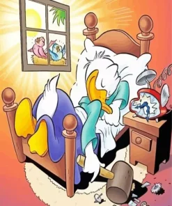 Donald Duck Relaxing Diamond Painting