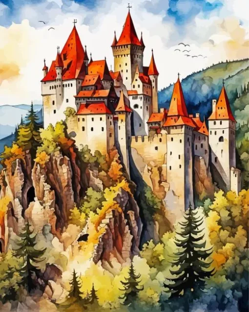 Dracula Castle Art Diamond Painting