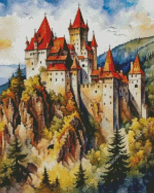 Dracula Castle Art Diamond Painting