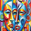 Drama Masks Art Diamond Painting