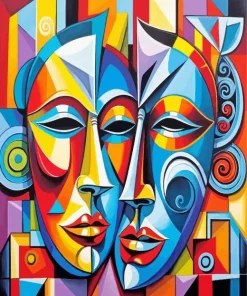 Drama Masks Art Diamond Painting
