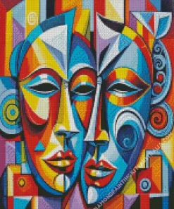 Drama Masks Art Diamond Painting