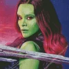 Gamora Guardians Of The Galaxy Diamond Painting