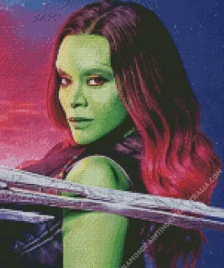 Gamora Guardians Of The Galaxy Diamond Painting