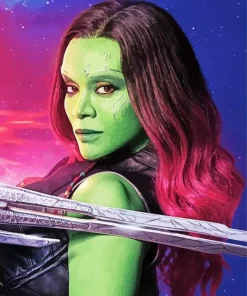 Gamora Guardians Of The Galaxy Diamond Painting