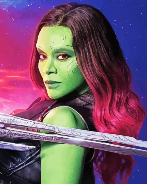 Gamora Guardians Of The Galaxy Diamond Painting