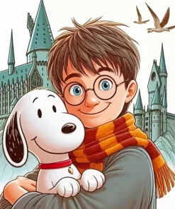 Harry Potter And Snoopy Diamond Painting