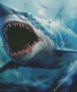 Megalodon Shark Diamond Painting