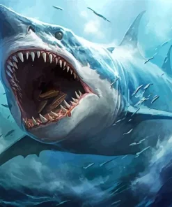 Megalodon Shark Diamond Painting
