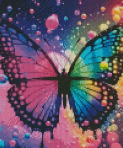 Rainbow Butterfly Diamond Painting