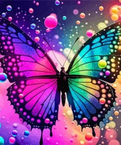 Rainbow Butterfly Diamond Painting