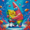 Spongebob And Patrick Art Diamond Painting