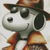 Stylish Snoopy Diamond Painting