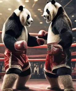 Boxers Panda Diamond Painting