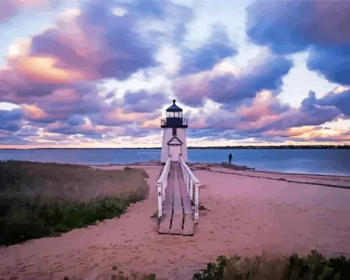 Brant Point Lighthouse Diamond Painting