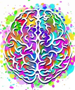 Colorful Brain Diamond Painting