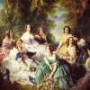 Empress Eugénie Surrounded By Her Ladies In Waiting Diamond Painting