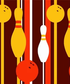 Illustration Bowling Diamond Painting