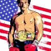 Illustration Boxer Sylvester Diamond Painting