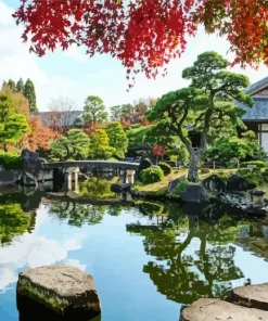 Kokoen Garden In Japan Diamond Painting