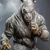 Rhino Boxing Diamond Painting