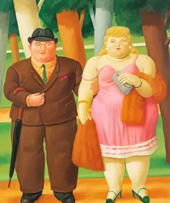 The Couple Fernando Botero Diamond Painting