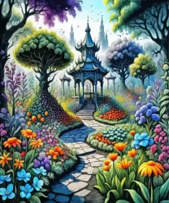 Aesthetic Eden Garden Diamond Painting