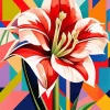 Amaryllis Pop Art Diamond Painting