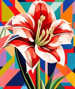 Amaryllis Pop Art Diamond Painting
