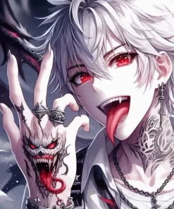 Anime Boy Vampire Diamond Painting