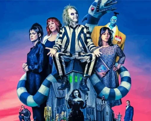 Beetlejuice Art Diamond Painting