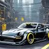 Black And Yellow Nissan Z Diamond Painting