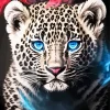 Blue Eyes Leopard Diamond Painting