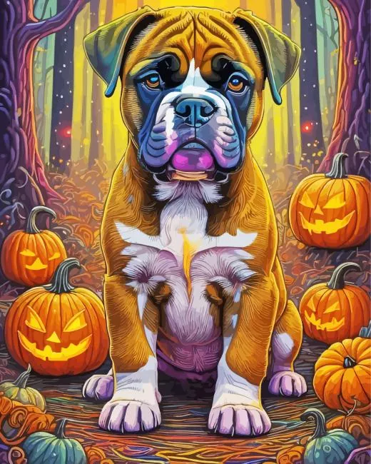 boxer brown dog Diamond Paintings Boxer Brown Dog Diamond Painting
