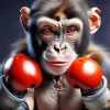 Boxer Monkey Diamond Painting