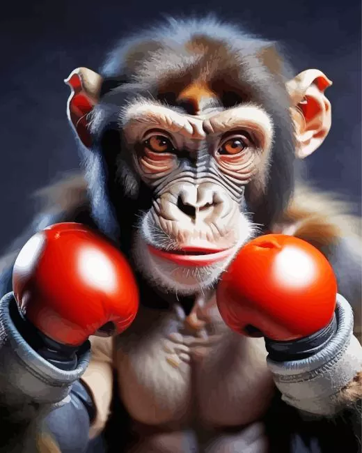 boxer monkey Diamond Paintings Boxer Monkey Diamond Painting