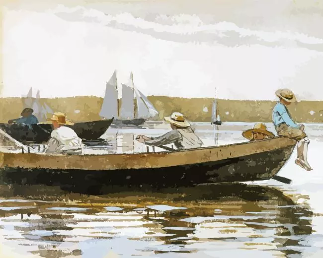 boys in a dory Diamond By Numbers Boys In A Dory Diamond Painting
