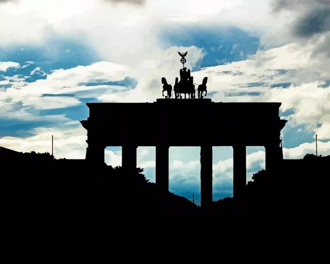 brandenburg gate silhouette Diamond Dotz Brandenburg Gate Silhouette Diamond Painting